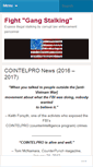 Mobile Screenshot of fightgangstalking.com